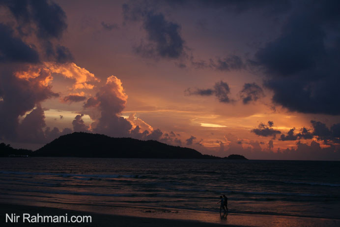 Sunset at Patong beach, Phuket